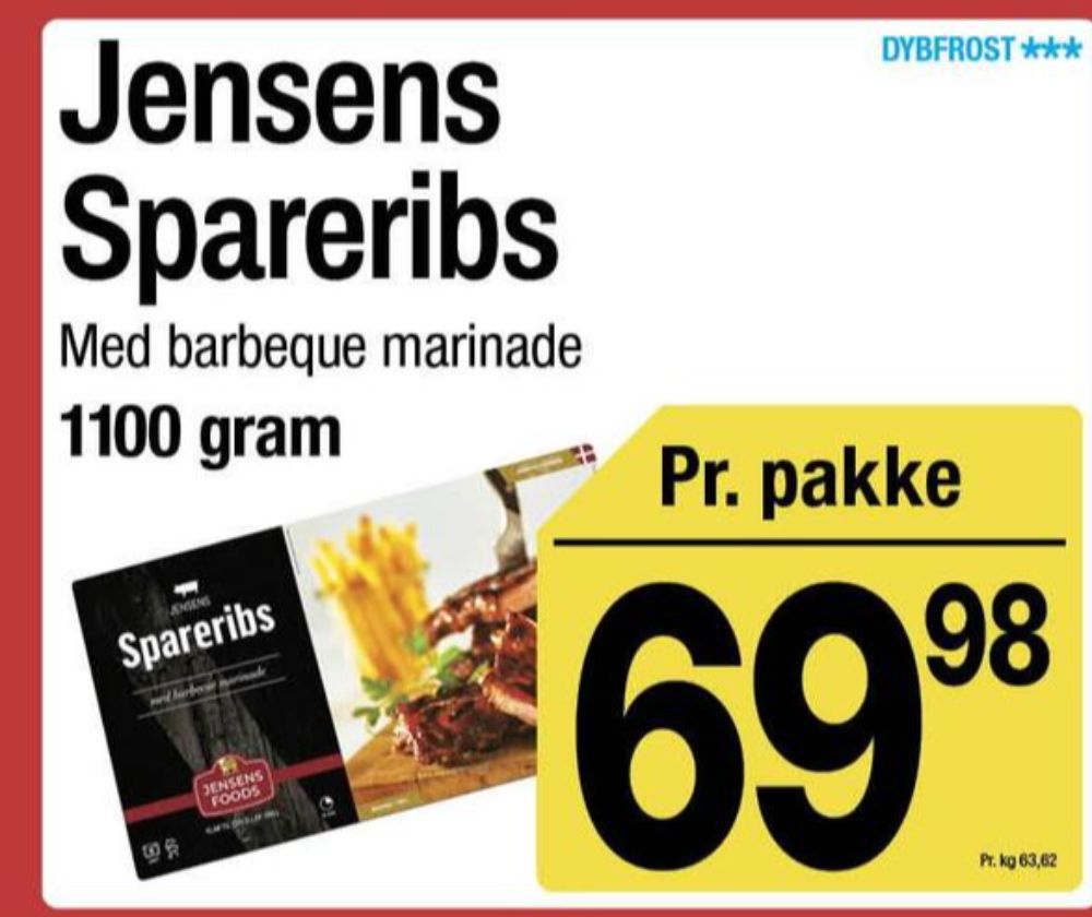 Jensens, Spareribs