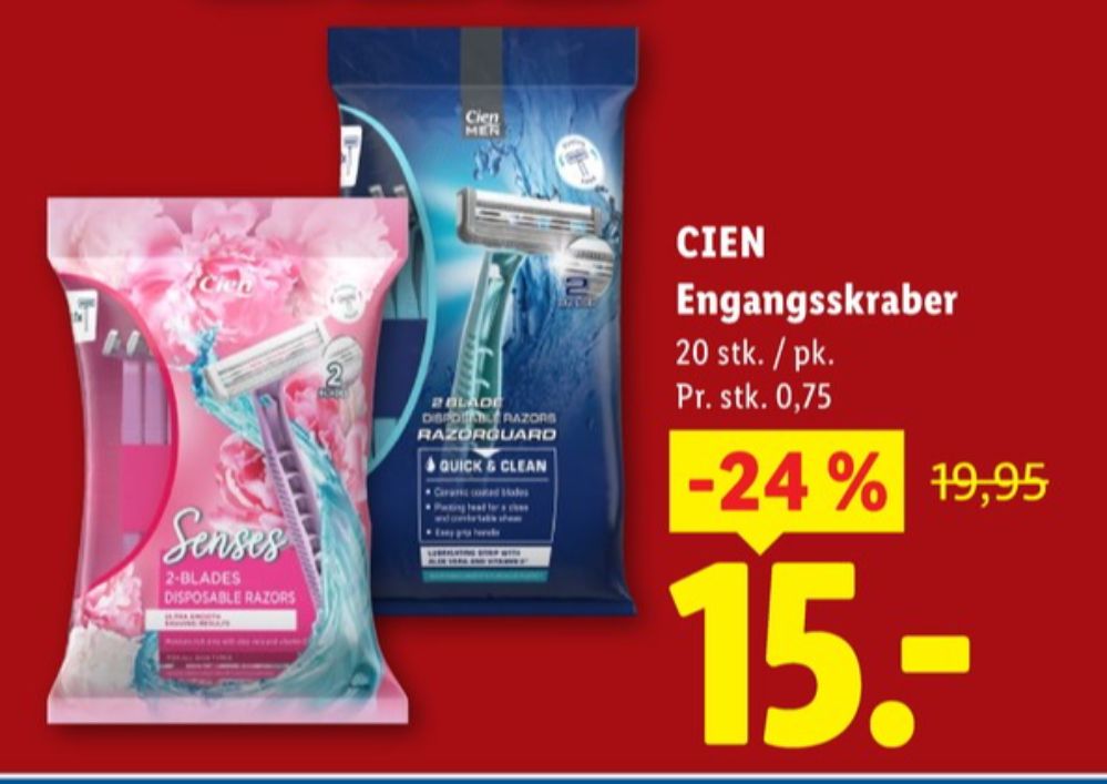 Cien, Engangsskraber