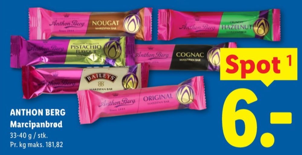 Anthon Berg, Marcipanbrød Cognac