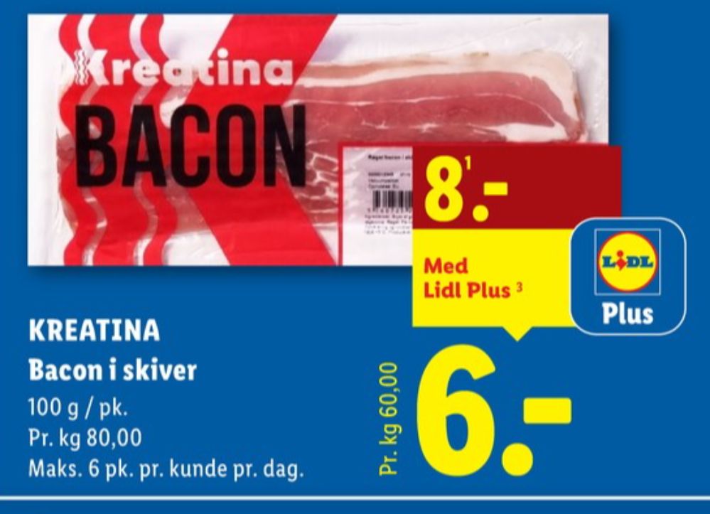 Kreatina, Baconskiver