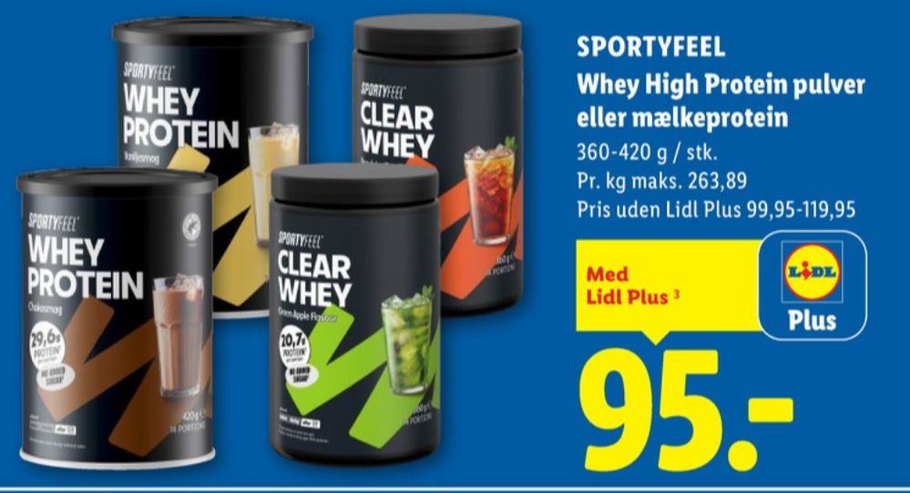 Sportyfeel, Træningstilskud