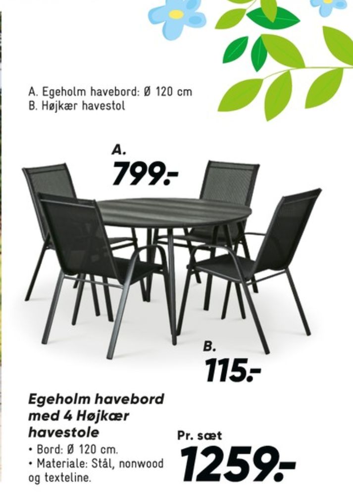 Havemøbelsæt