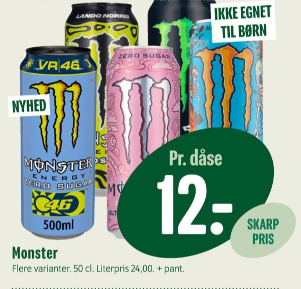 Monster Lando Norris, Energidrik