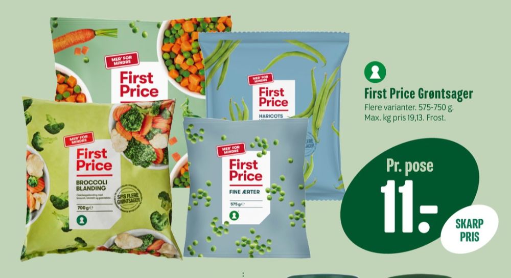 First Price, Ærter og Gulerødder