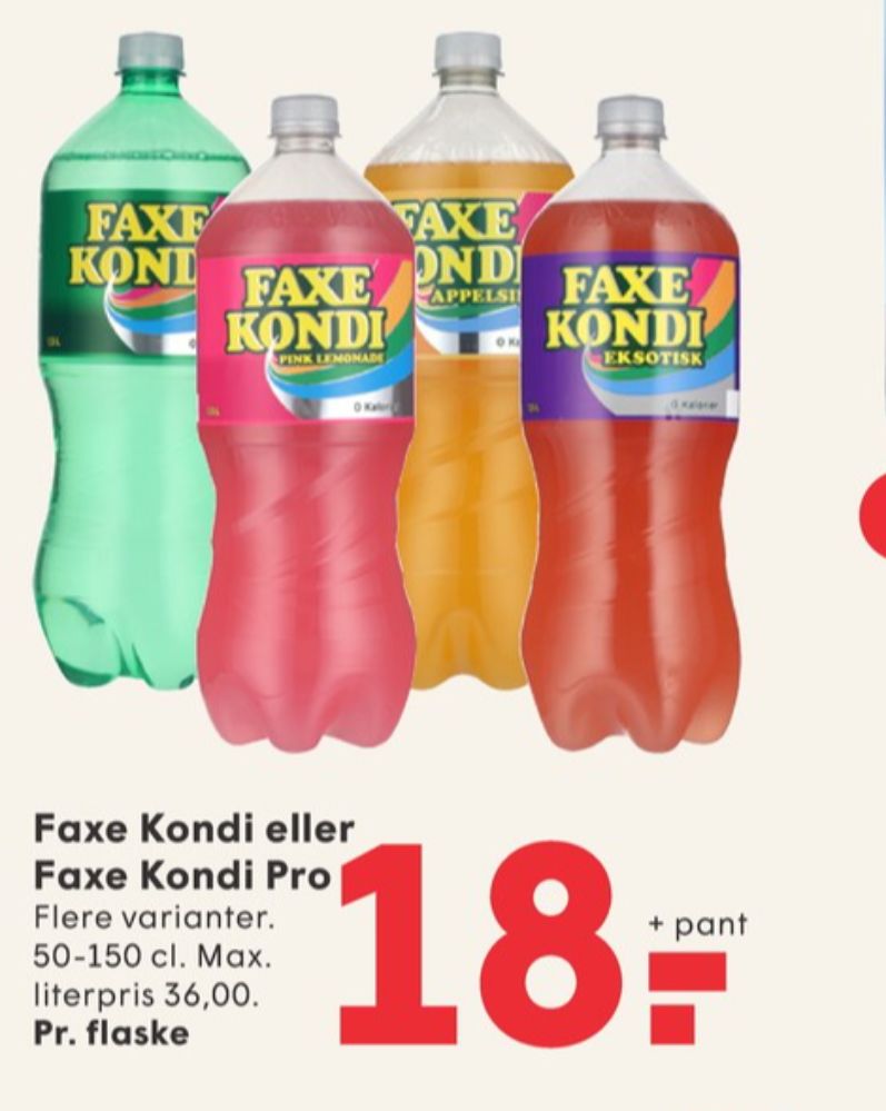 Faxe Kondi 0 Kalorier Appelsin, Appelsinsodavand