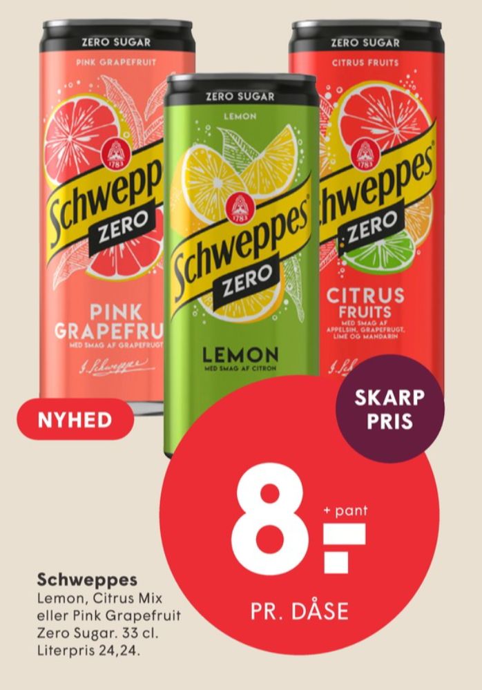 Schweppes Zero Citrus Mix, Lemonsodavand