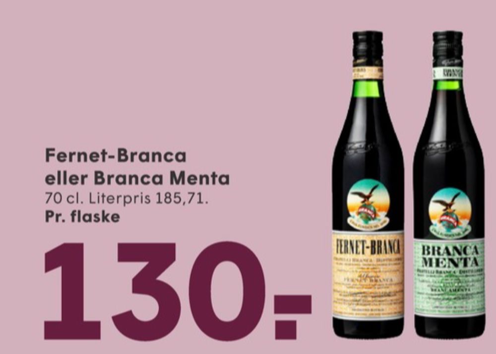 Fernet Branca Brancamenta, Bitter