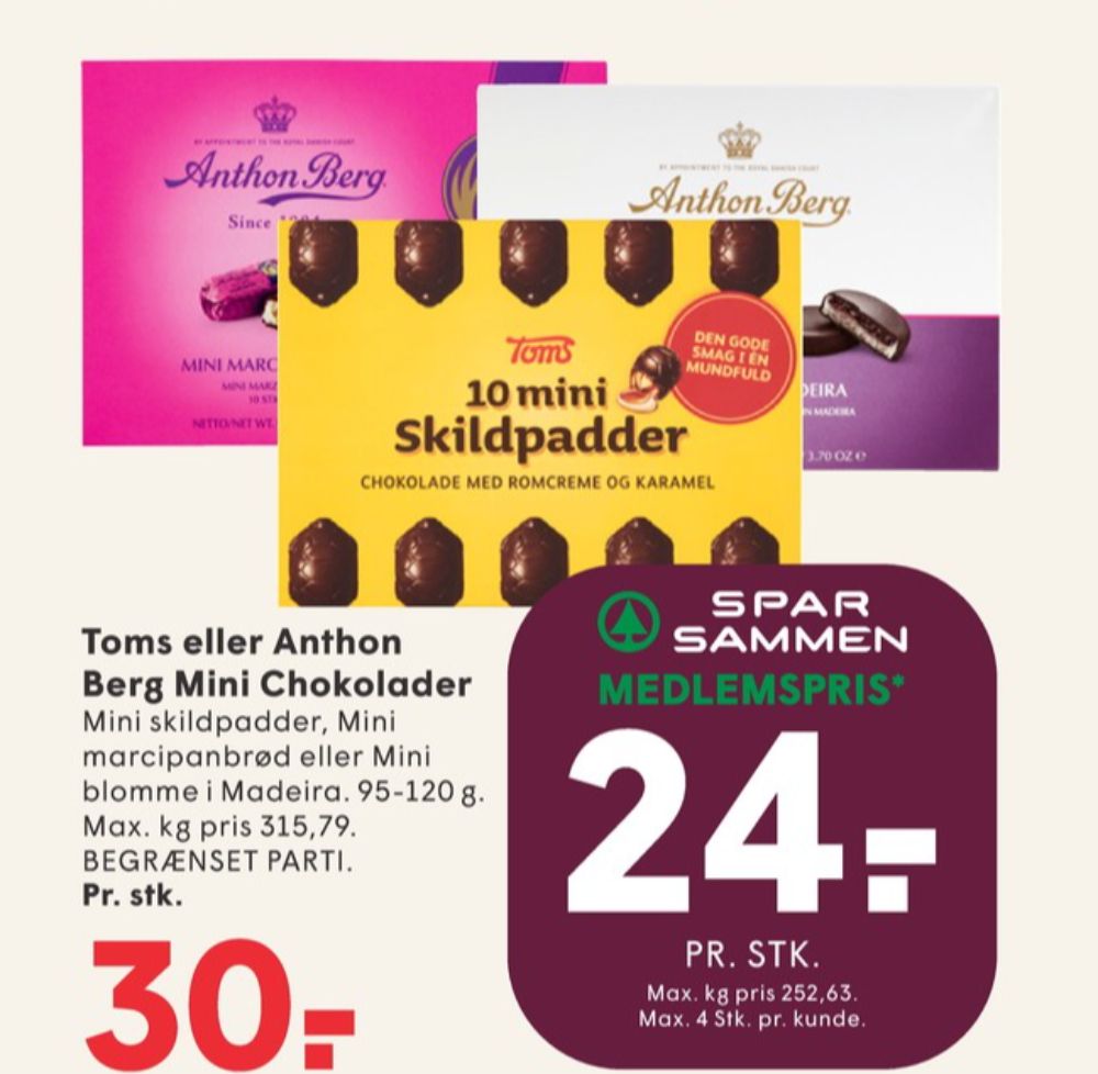 Anthon Berg, Marcipantærter Blomme i Madeira