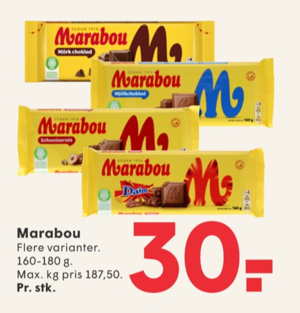 Marabou, Chokoladeplade Schweizernöt
