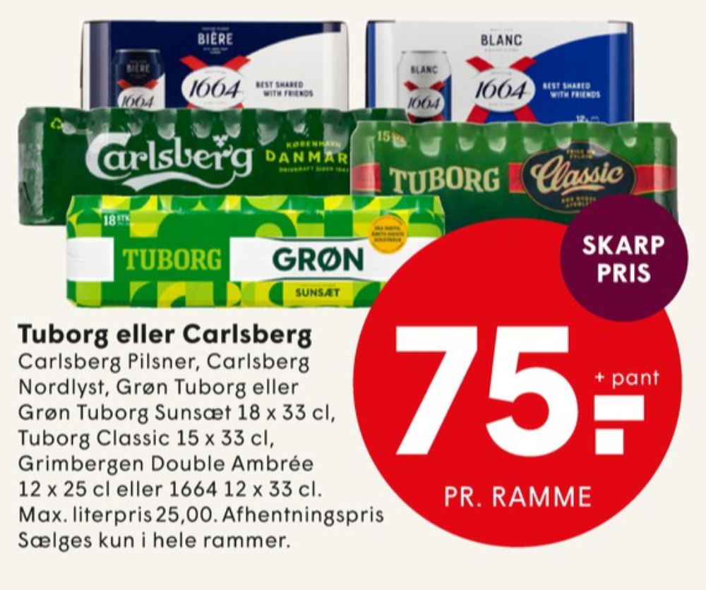 Carlsberg Pilsner, Øl 18 pk.
