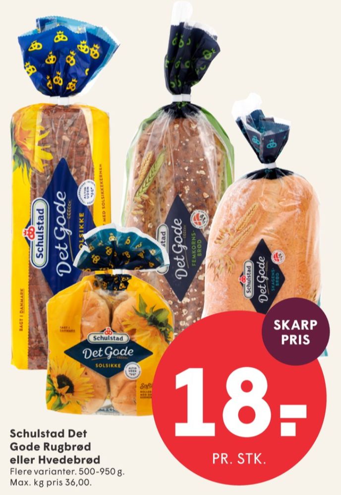 Schulstad Det Gode, Solsikkerugbrød