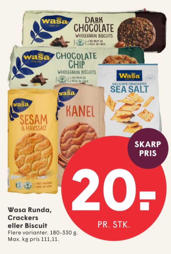 Wasa, Kanel knækbrød