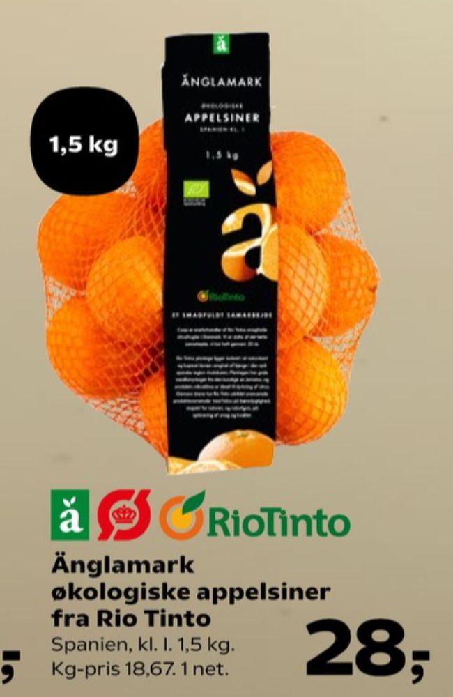 Änglamark, Appelsiner
