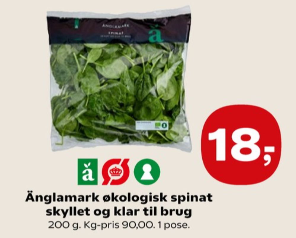 Änglamark, Spinat
