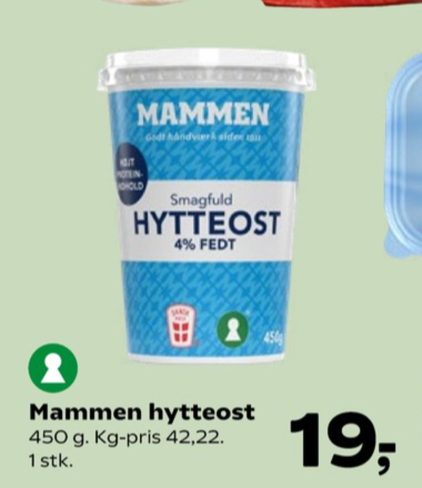 Mammen, Hytteost 4%