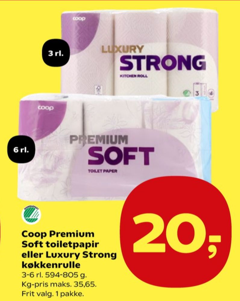 Coop Premium Soft, Toiletpapir