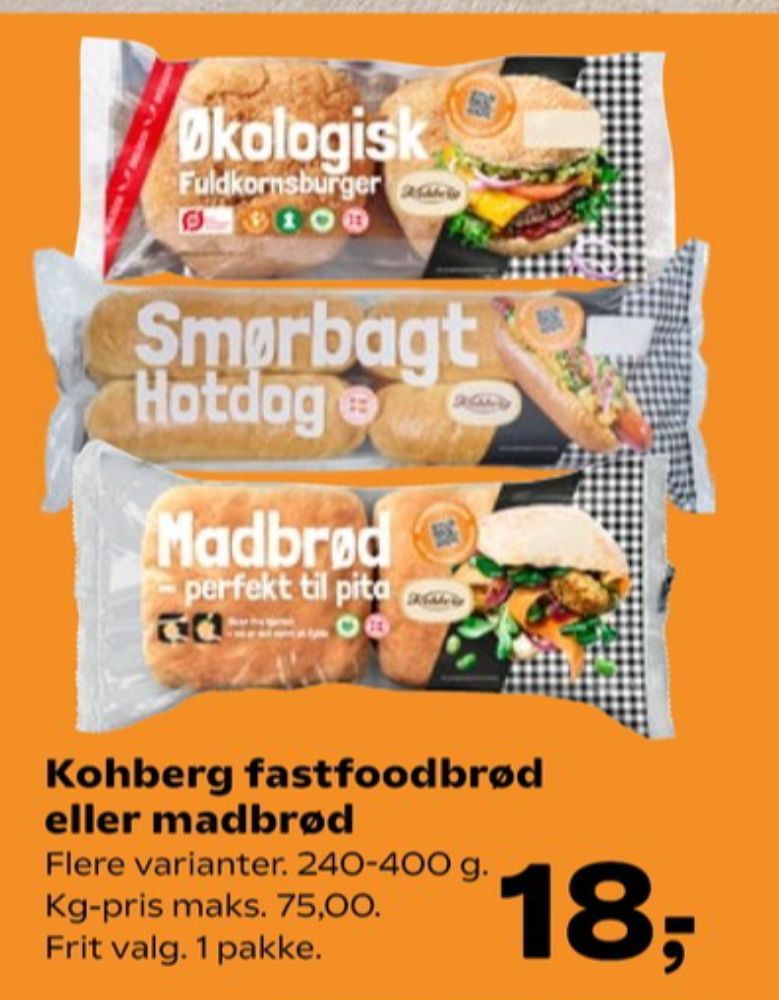 Kohberg, Smørbagt Hotdogbrød