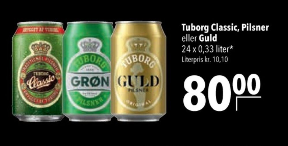 Tuborg Grøn, Øl 24 pk.