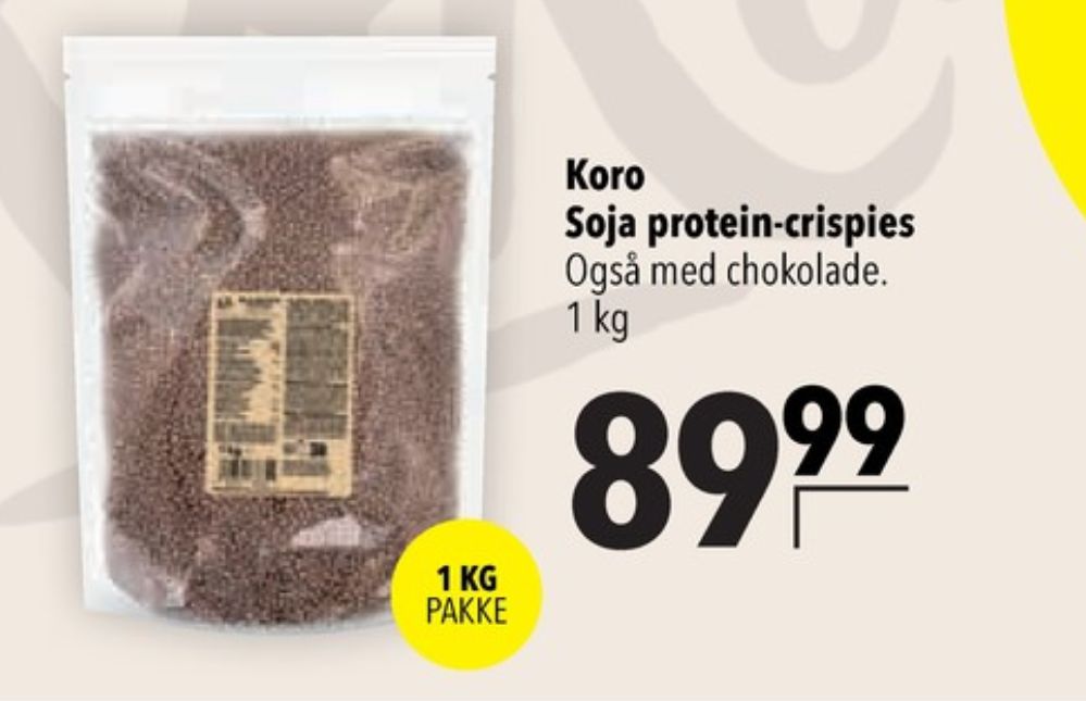 KoRo, Sojaproteincrispies med Kakao