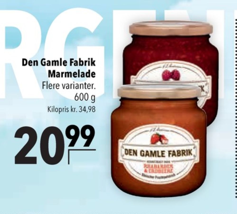 Den Gamle Fabrik, Himbeermarmelade