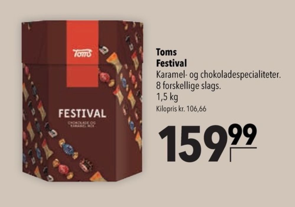 Toms Festival, Dessertchokolade
