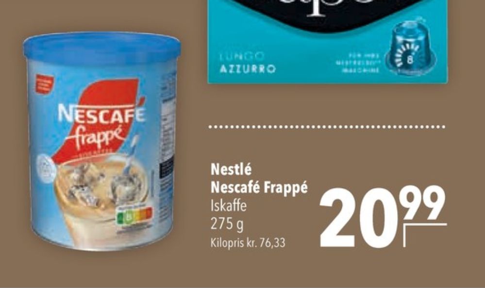 Nescafe, Instant Kaffe Frappé
