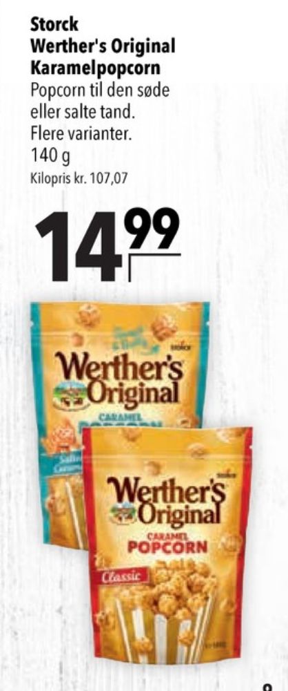 Werthers Original, Popcorn Caramel Brezel