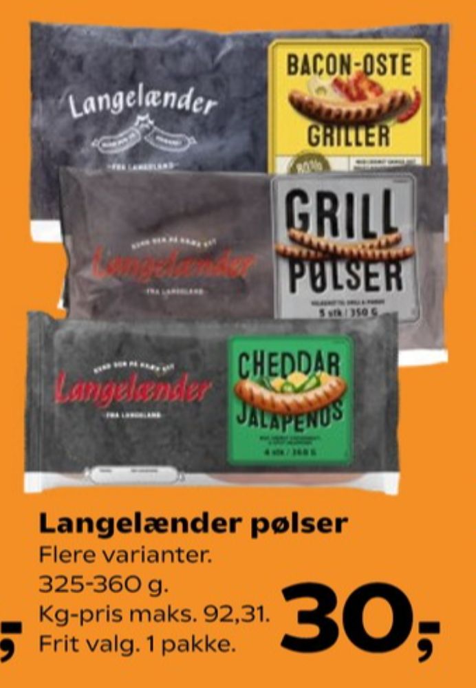 Langelænder, Bacon-Oste Griller