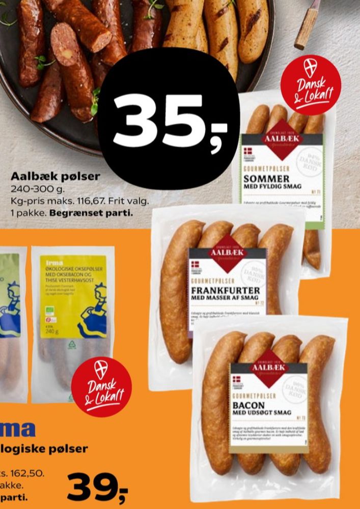 Aalbæk Specialiteter, Baconpølser
