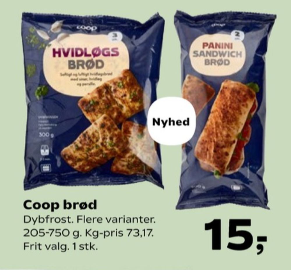 Coop, Hvidløgsbrød