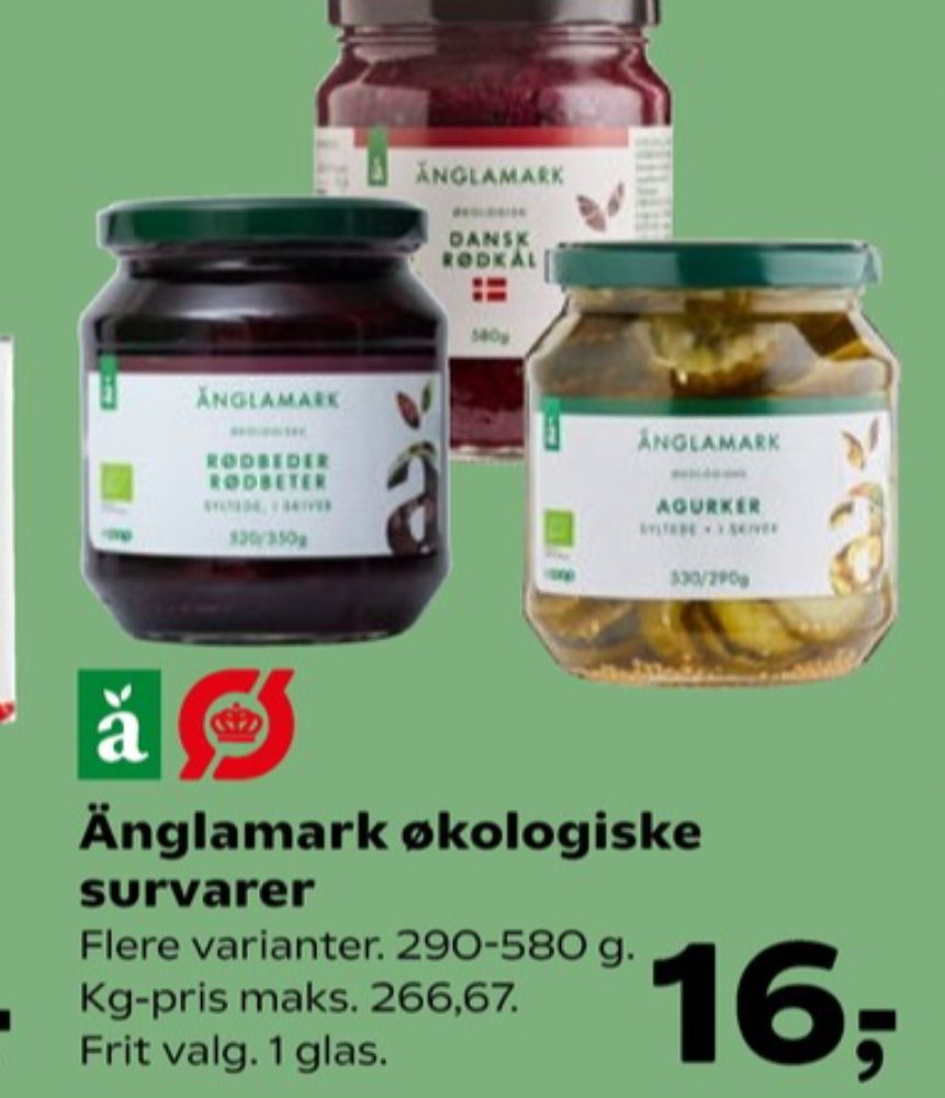 Änglamark, Agurker syltet