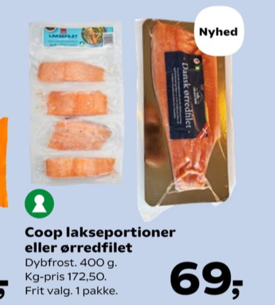 Coop, Lakseportioner