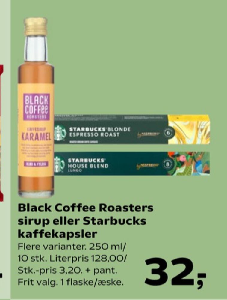 Black Coffee, Kaffesirup