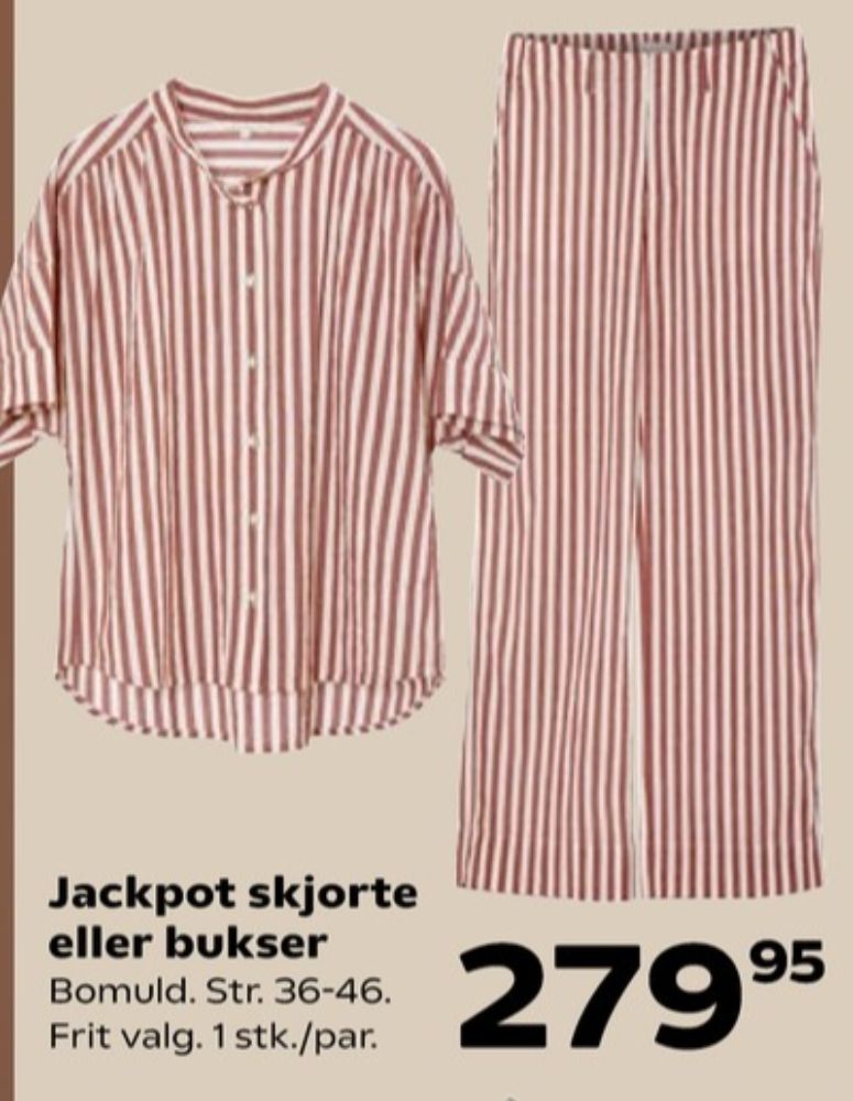 Jackpot, Skjorte