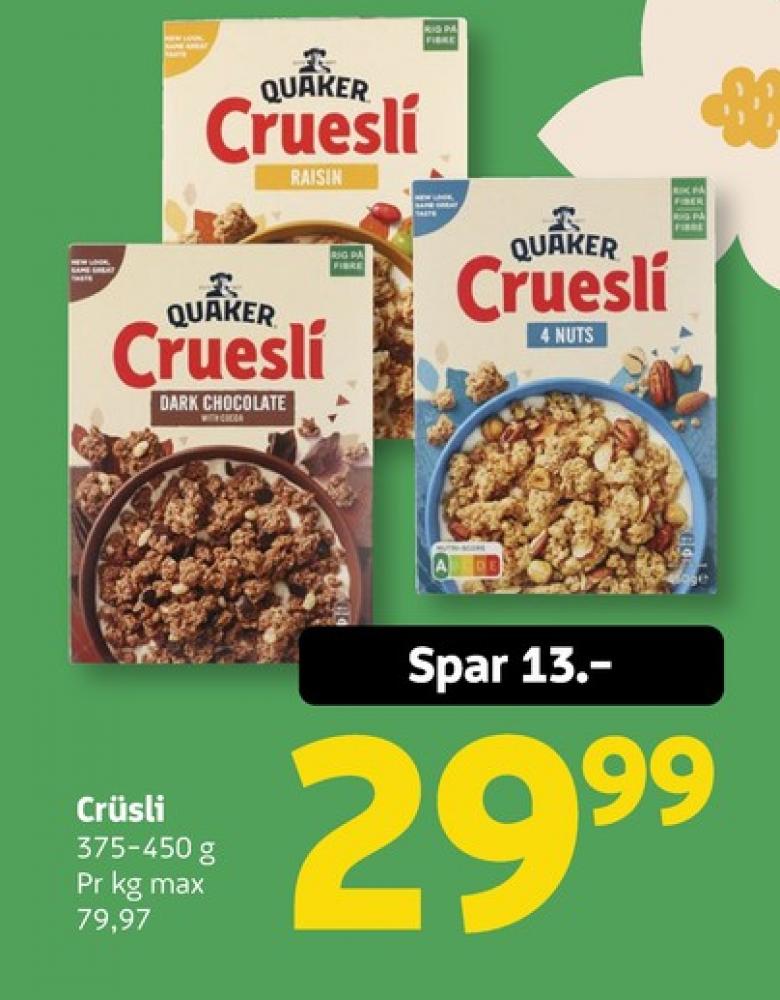 Quaker, Cruesli 4 Nuts