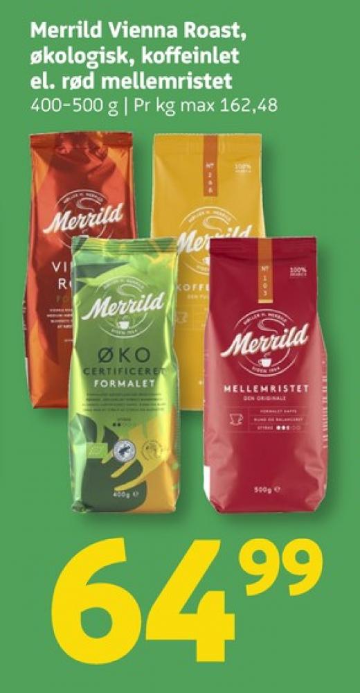 Merrild Mellemristet, Kaffe Formalet