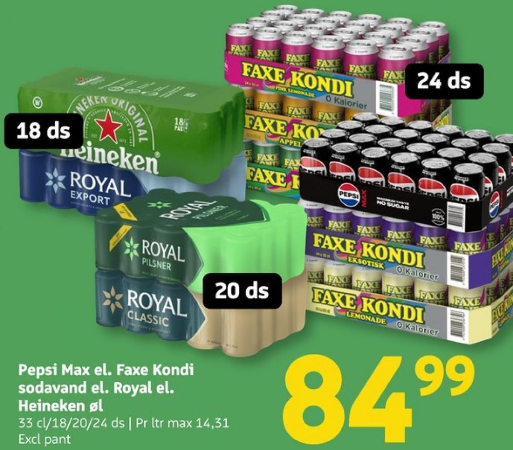 Faxe Kondi 0 Kalorier, Sportssodavand 24 pk.
