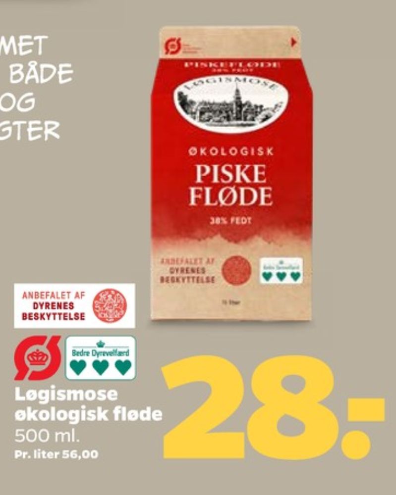 Løgismose, Piskefløde 38%