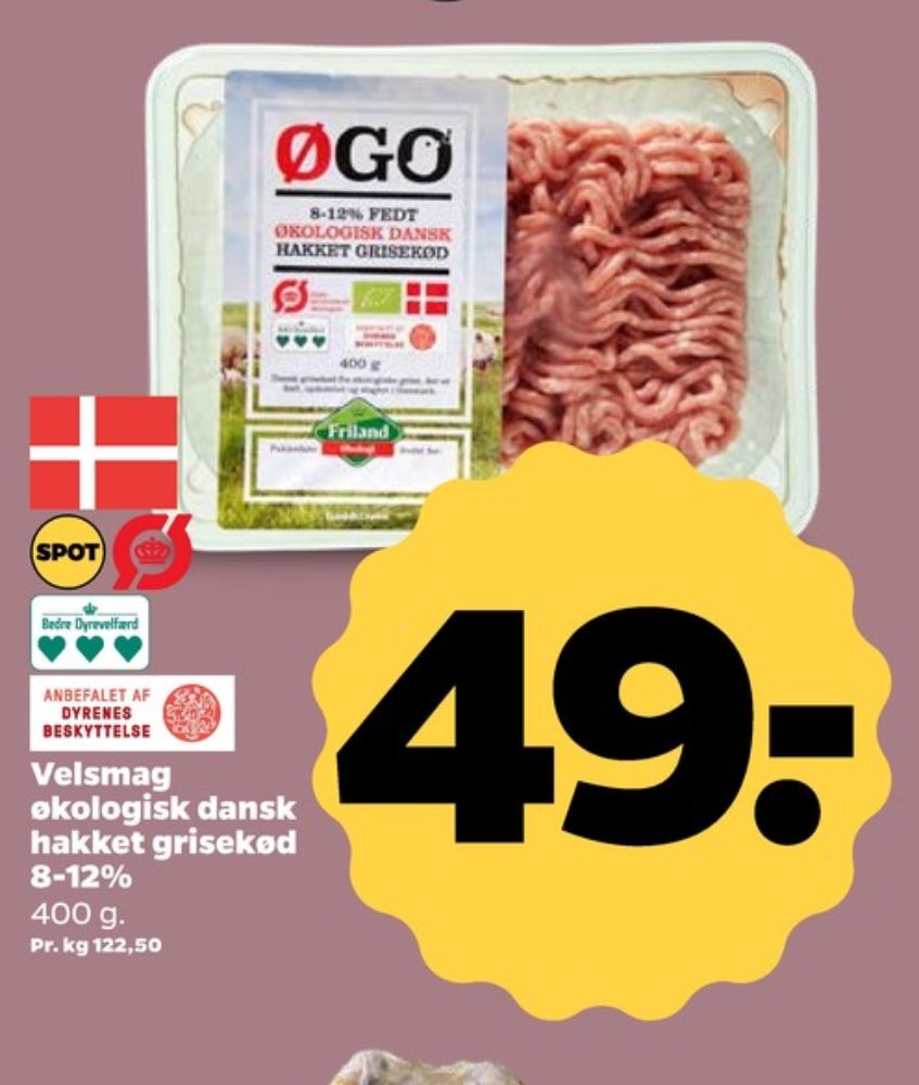 ØGO, Hakket gris og oksekød 8-12%