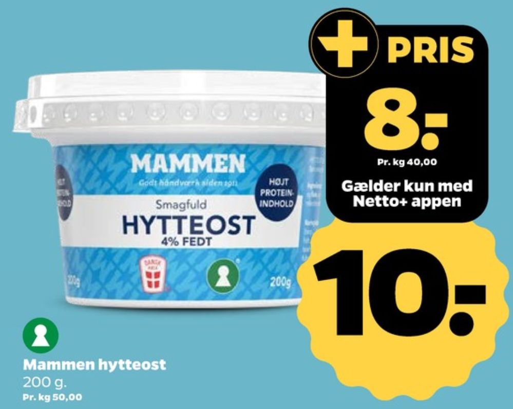 Mammen, Hytteost 4%