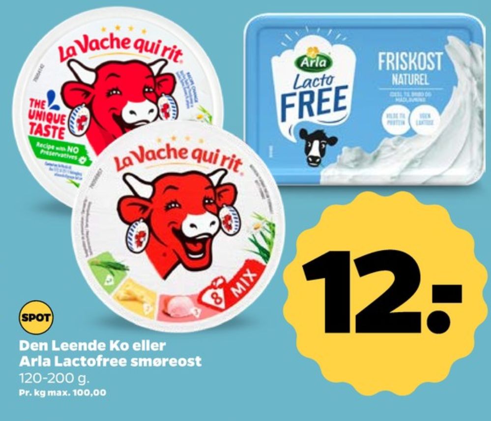 Den Leende Ko, Smøreost Mini Cubes