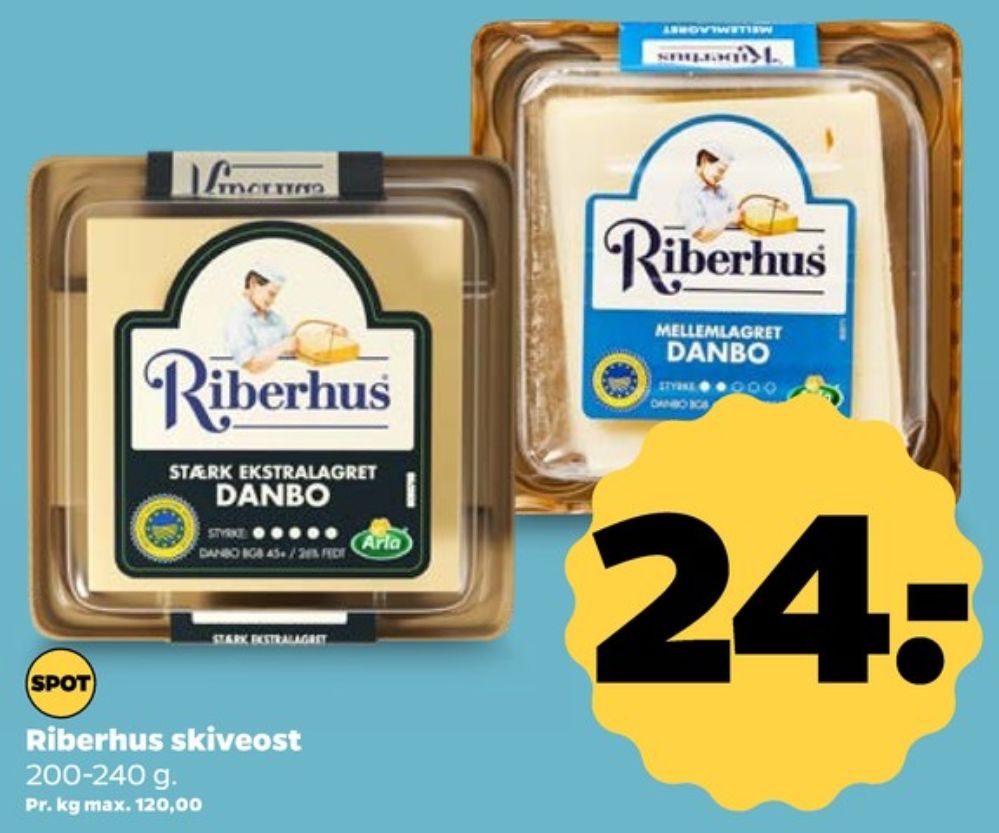 Riberhus, Skiveost Danbo Mellemlagret