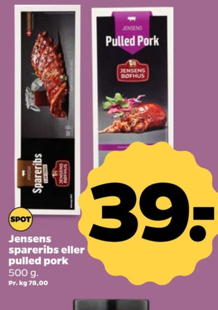 Jensens, Spareribs