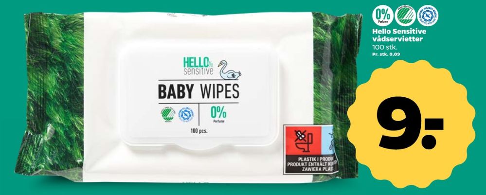 Hello Sensitive, Vådservietter