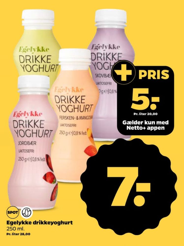 Egelykke, Drikkeyoghurt Jordbær