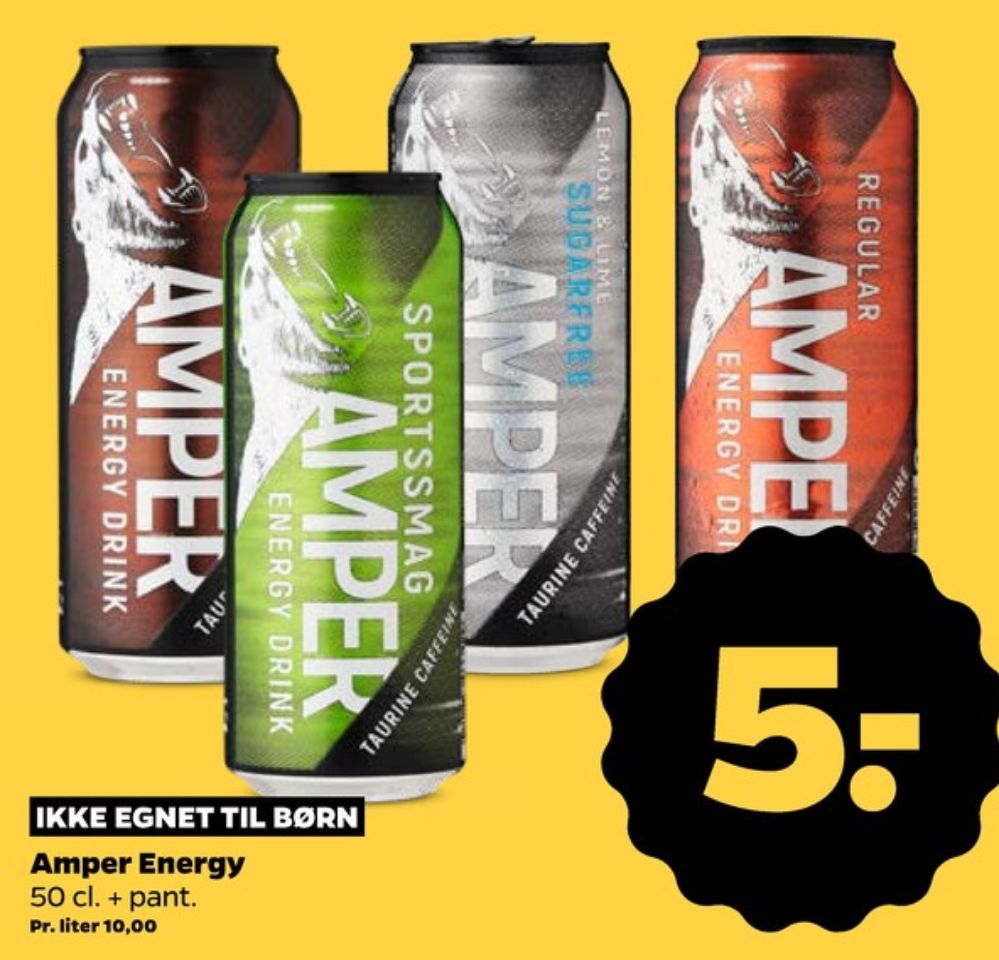 Amper Energy Drink Cola, Energidrik