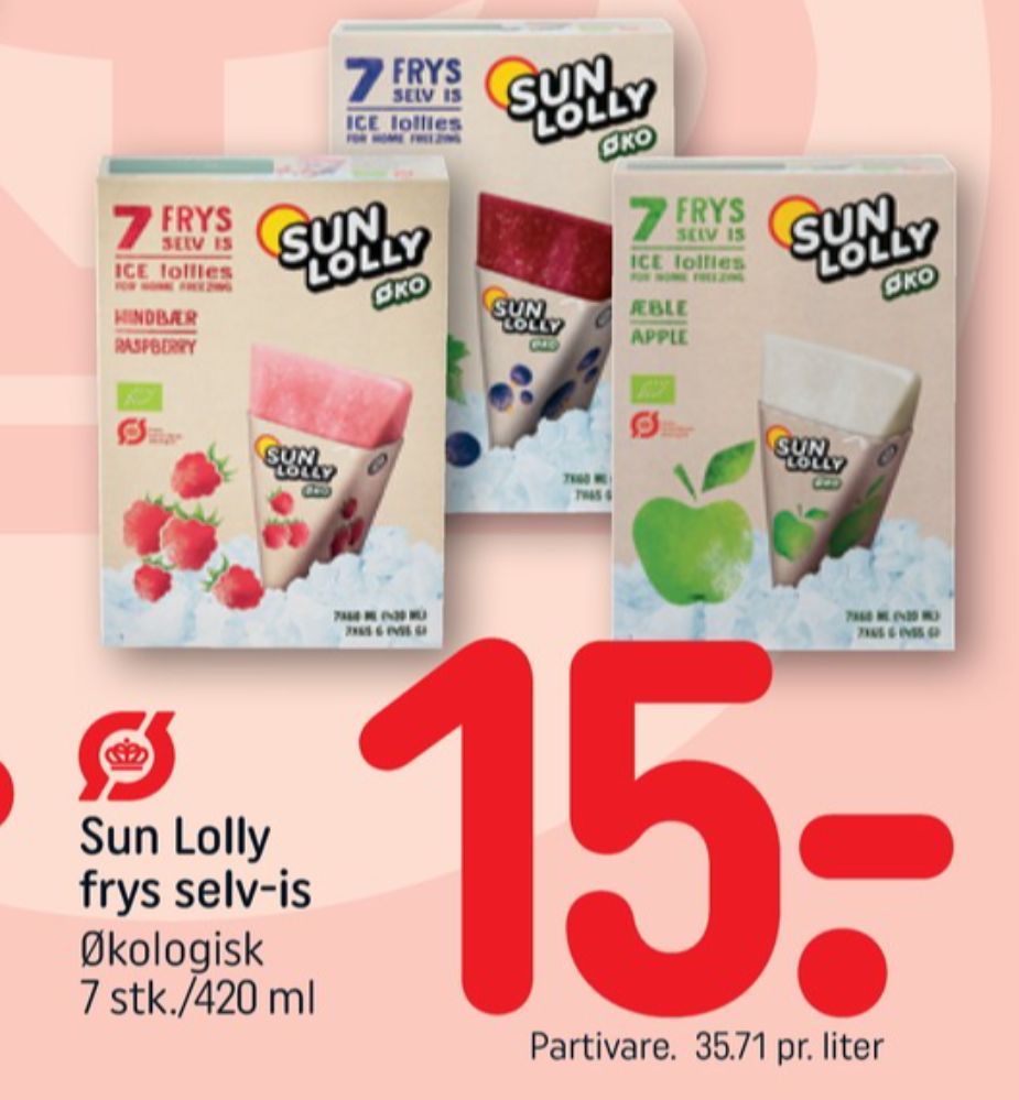 Sun Lolly, Is frys selv - Hindbær