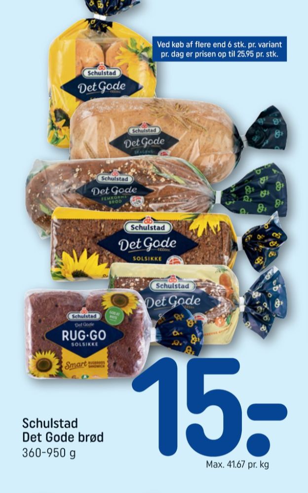 Schulstad Det Gode, Solsikkerugbrød