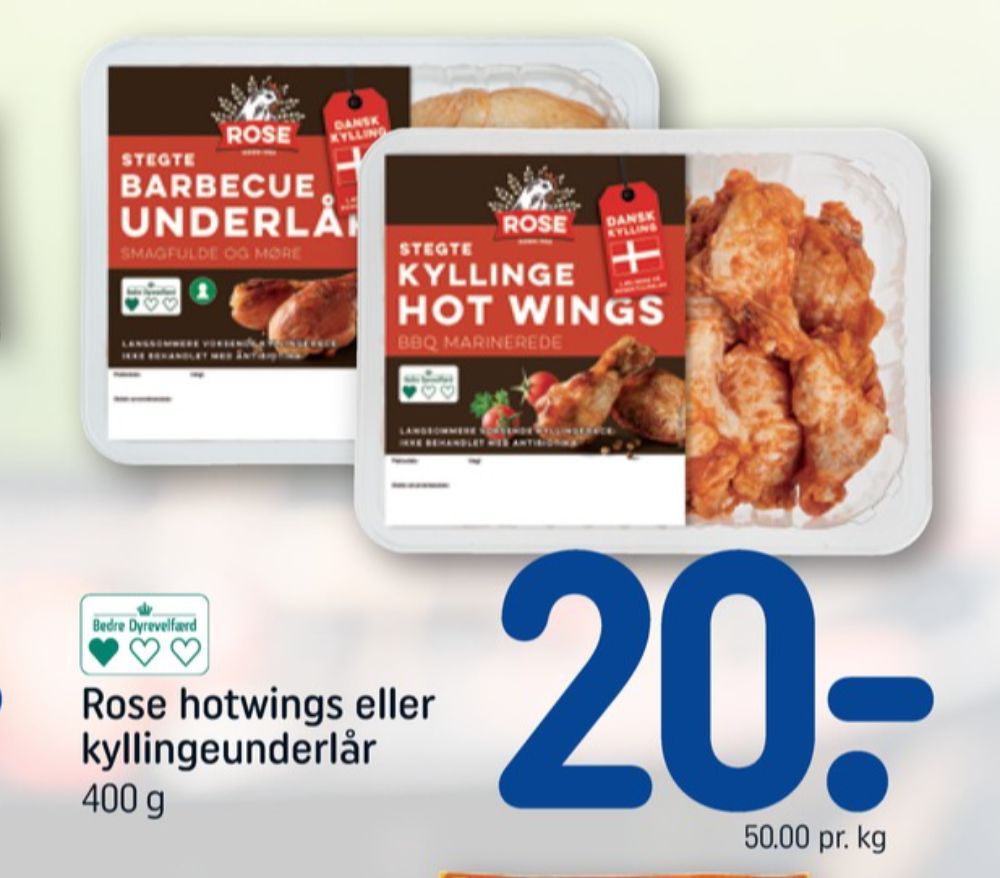 Rose, Kyllingelår Stegte