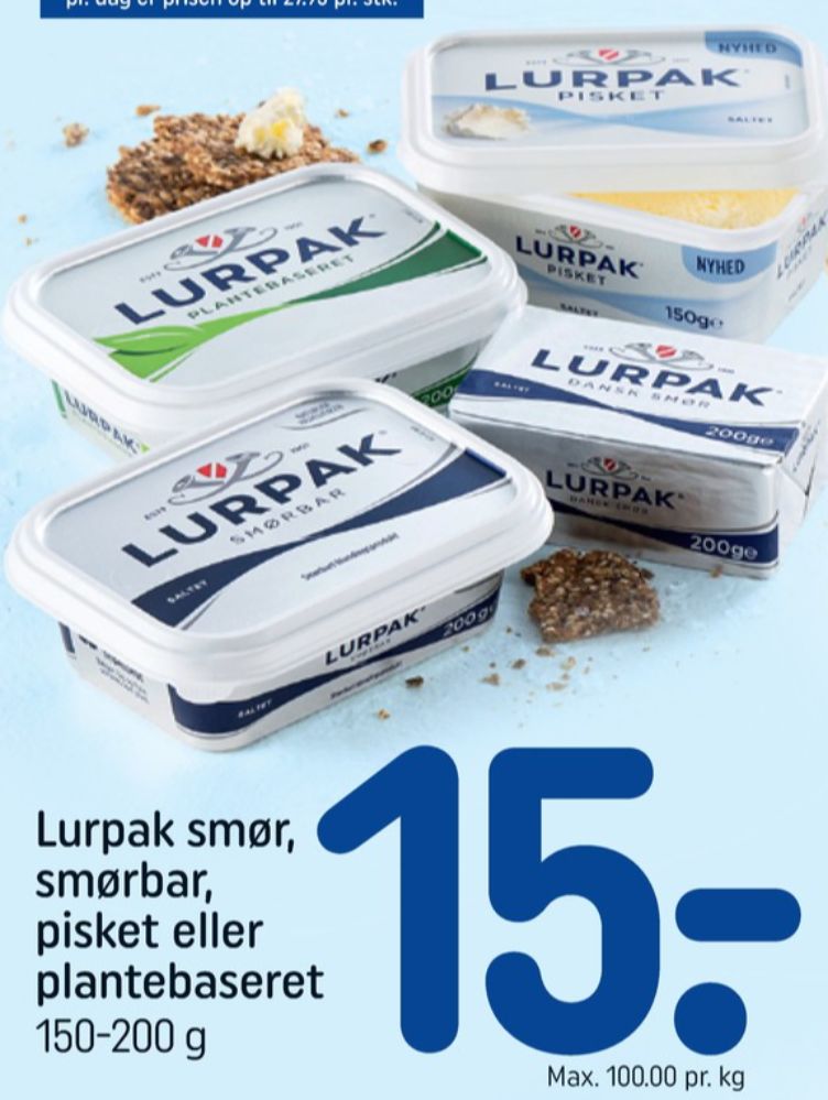 Lurpak, Smørbar